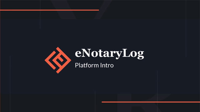 eNotaryLog RON Platform Introduction