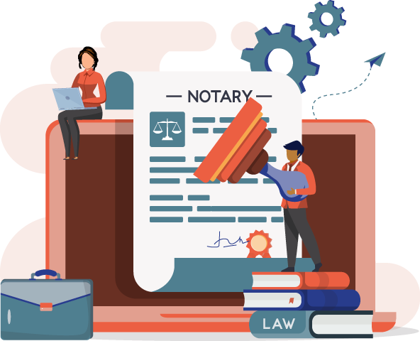eNotaryLog remote online notary illustration